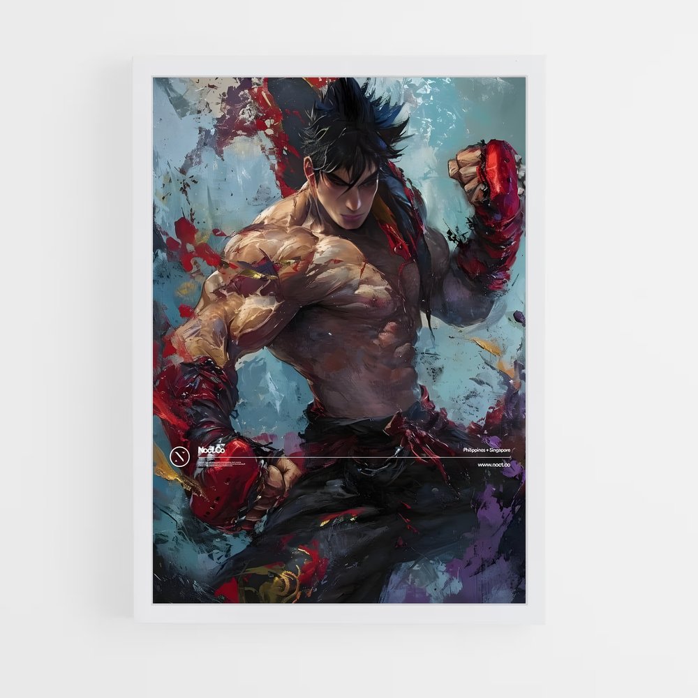 Poster Jin kazama Tekken (vue 3)